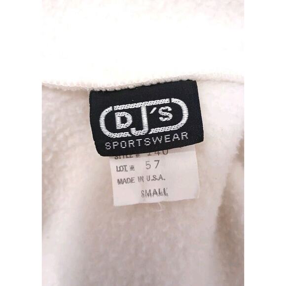 DJ’s Sportswear Fleece Jacket Sz S IVORY Warm Blazer Boyfriend Boxy Preppy - Picture 15 of 16